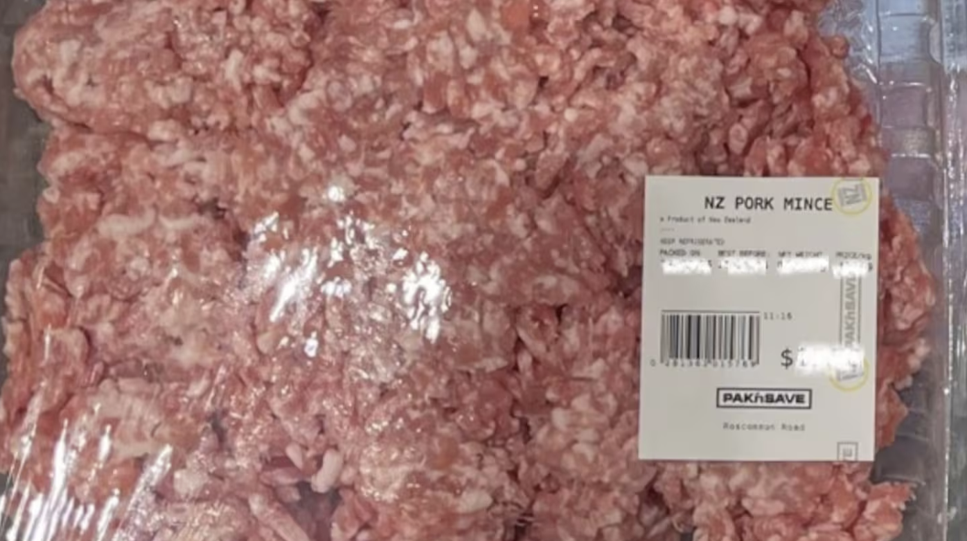 一家Pak'nSave超市的猪肉馅被召回!或混入了软塑料!